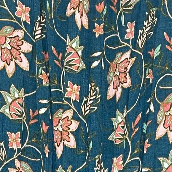 WILLIAMRAST Women Ruffle Mini Dress Layered Floral Green Size XXL Sleeveless Tie - Picture 11 of 13